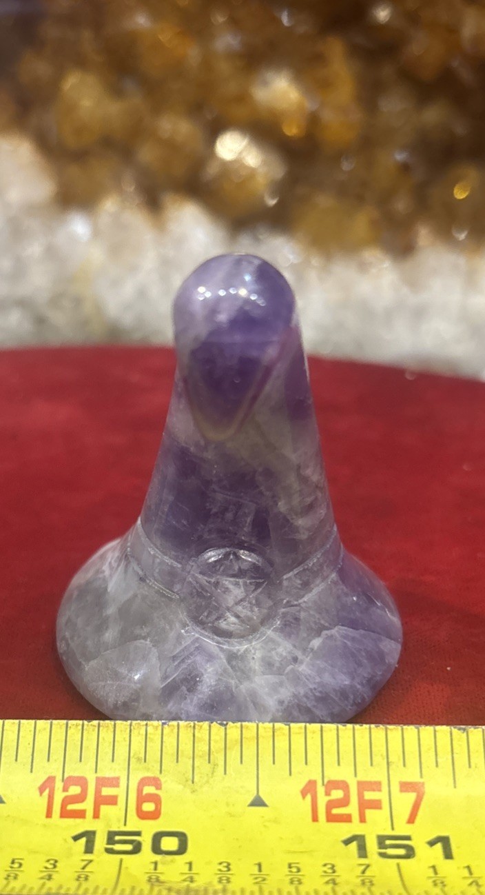 1 3/4″ Amethyst Witch’s Hat