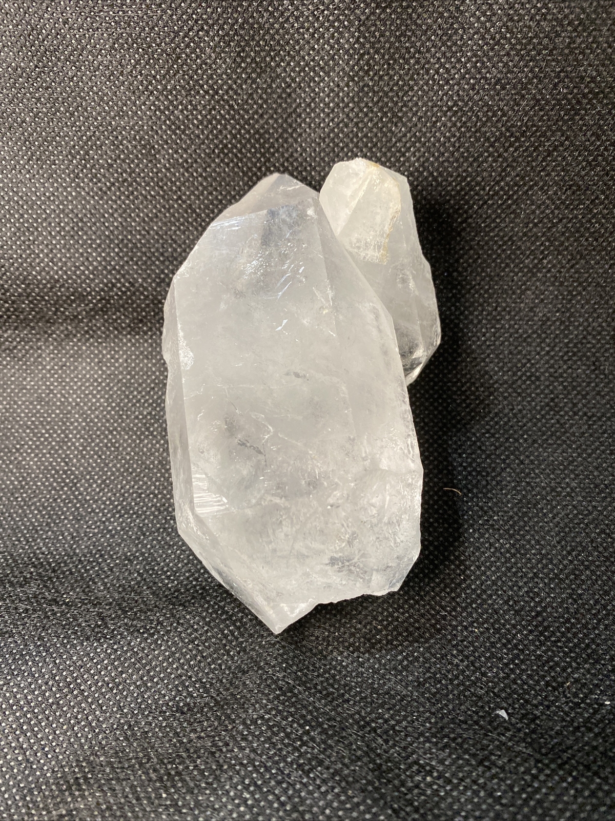Natural Clear Quartz Crystal Cluster 14oz Double Point Raw Mineral Specimen 4″