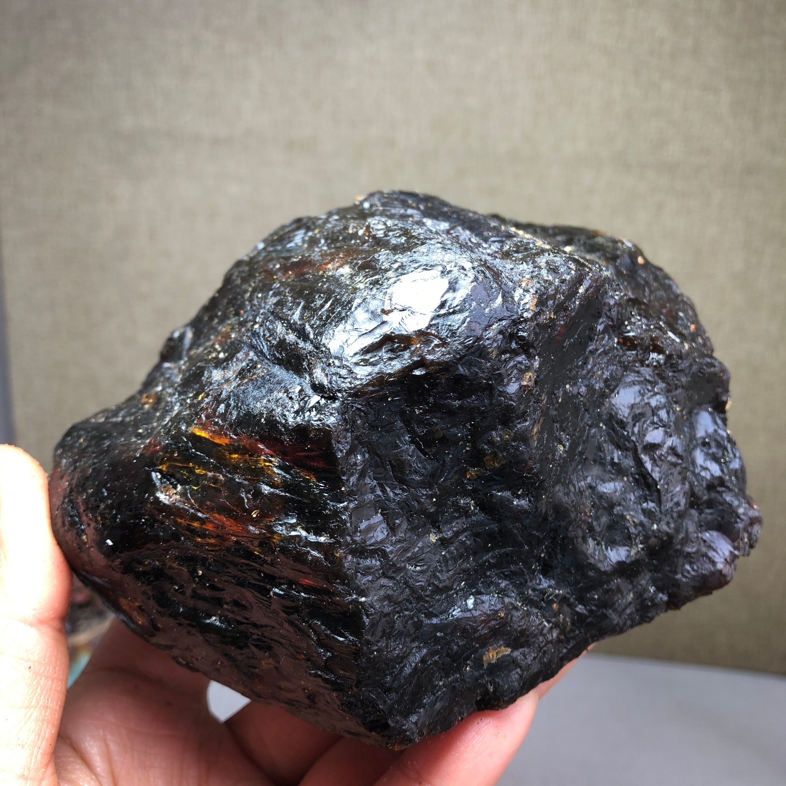 Superlight Natural Original amber rough semitransparent bulk gemstone 383g A3552