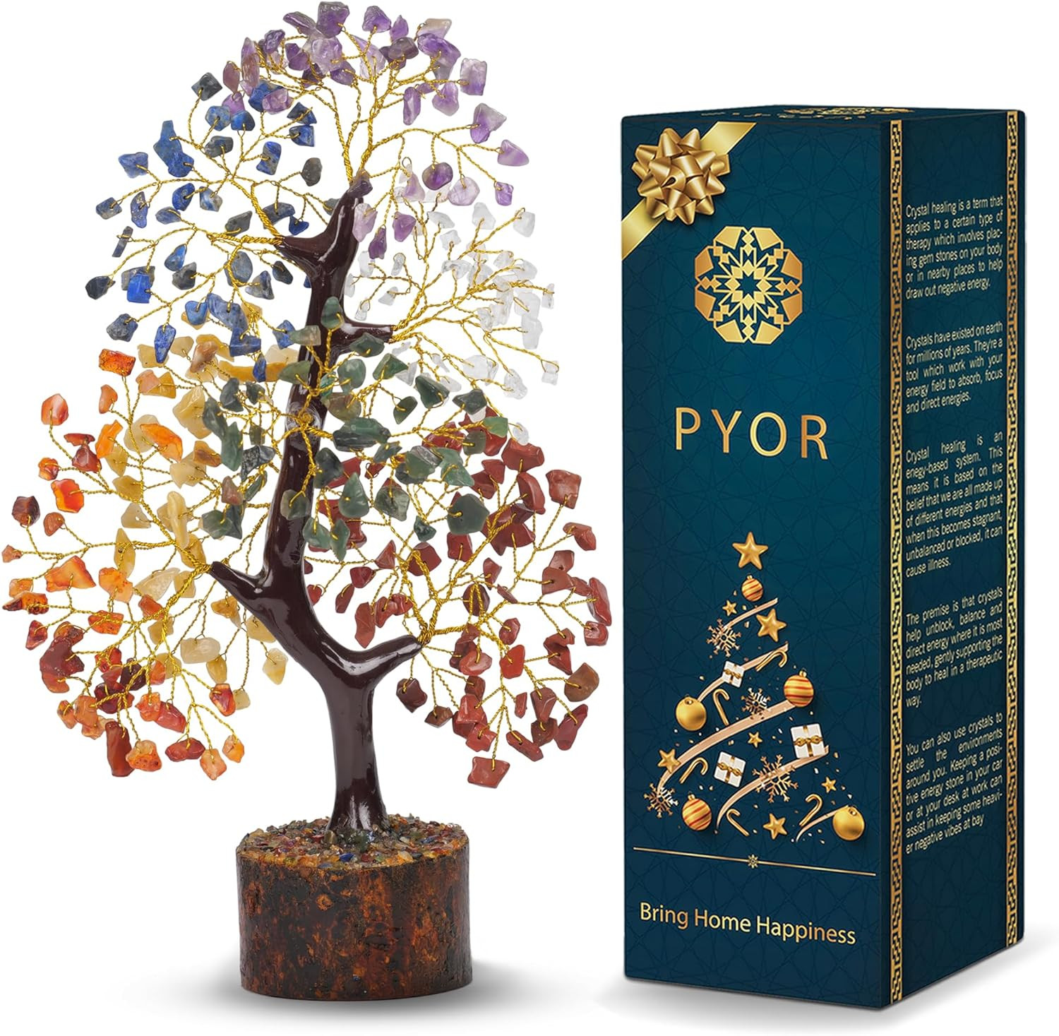 7 Chakra Tree of Life Decor – Crystals, Birthday Gifts for Women – House Warming