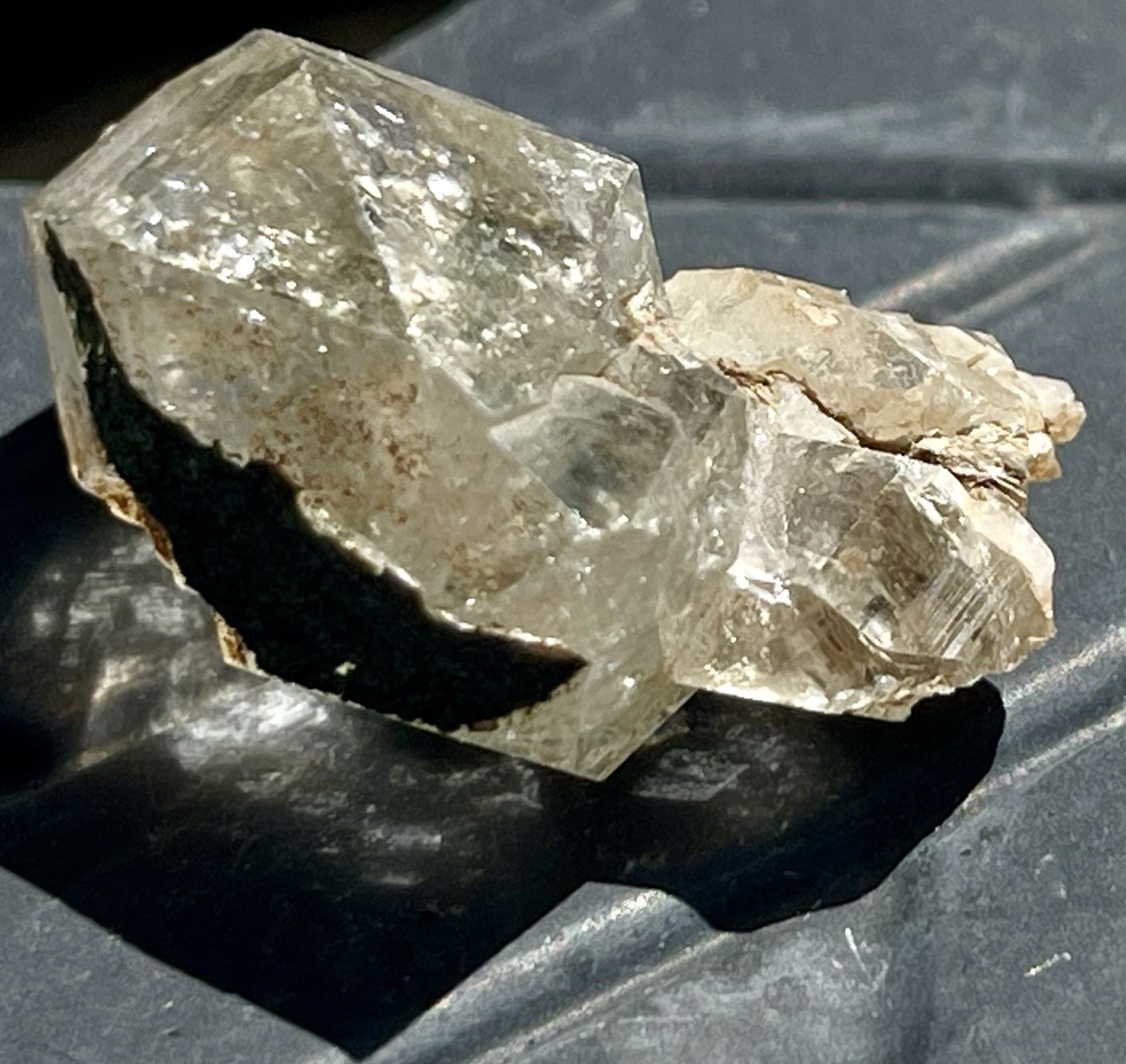 Quartz With Tourmaline 1.0” L X .8” H 11.10 Grams From Pakistan