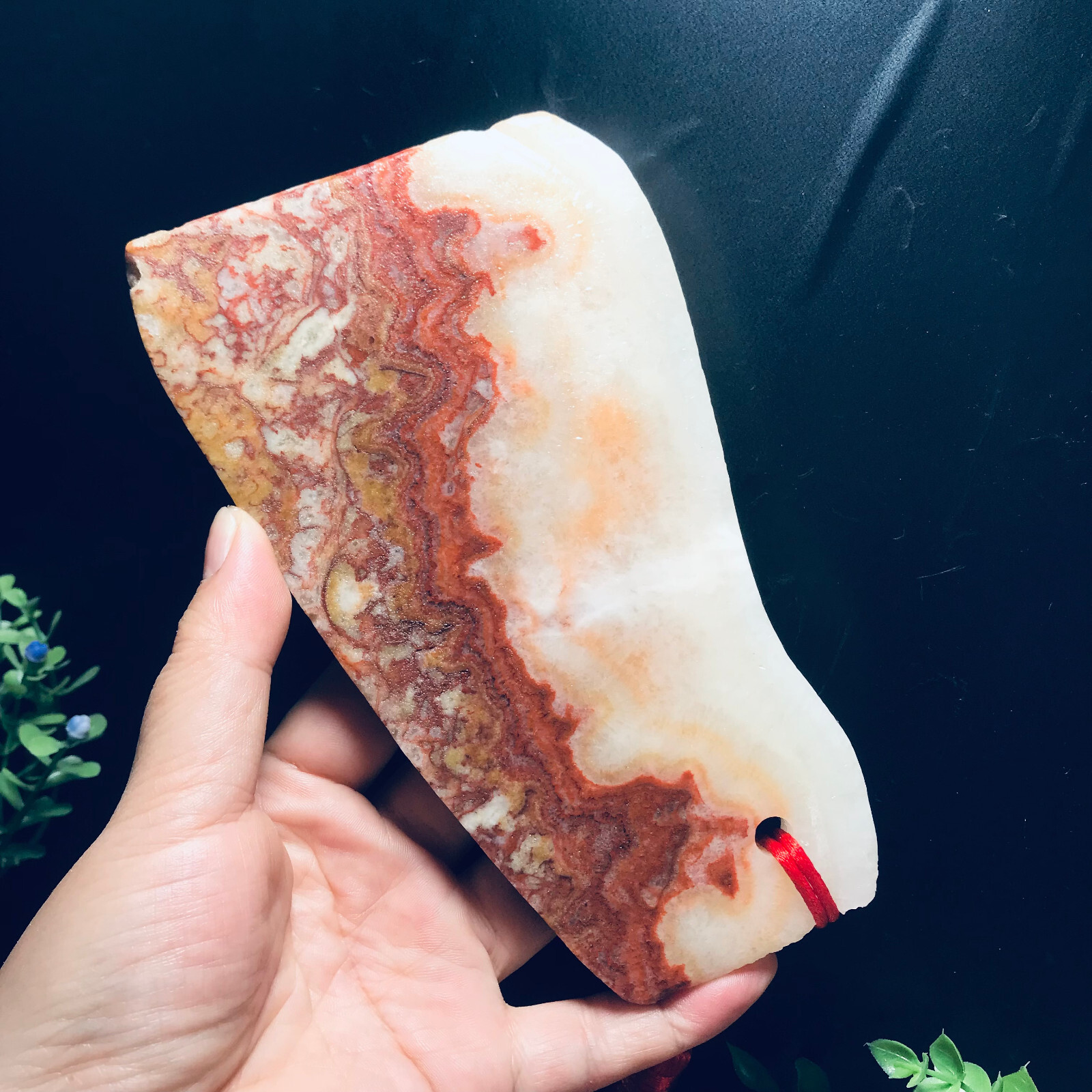 369g Natural Rare Pork stone quartz crystal Specimen Meditation Soothing 02