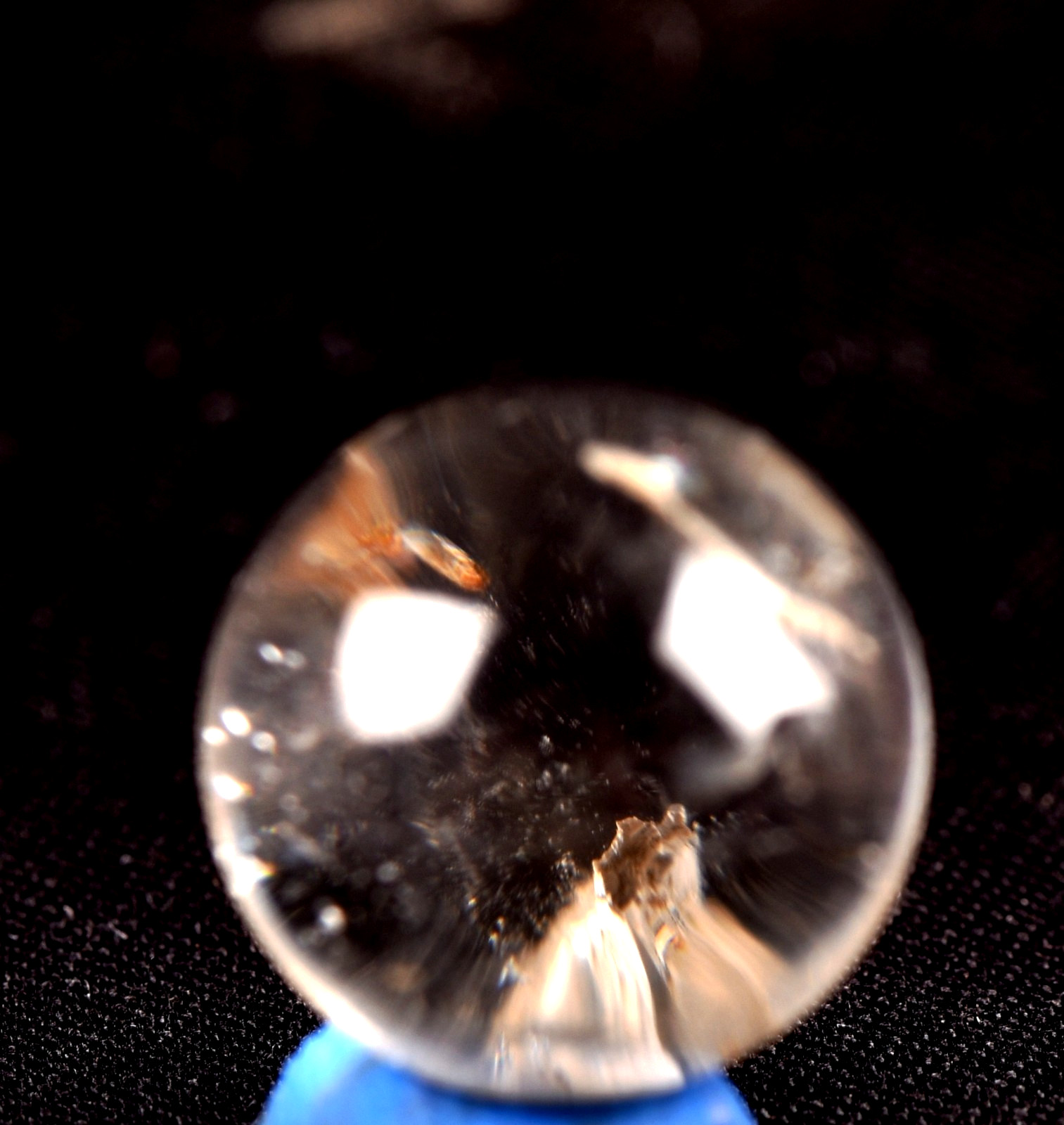 Satyaloka region scrying sphere synergy 12 high frequency quartz #7937