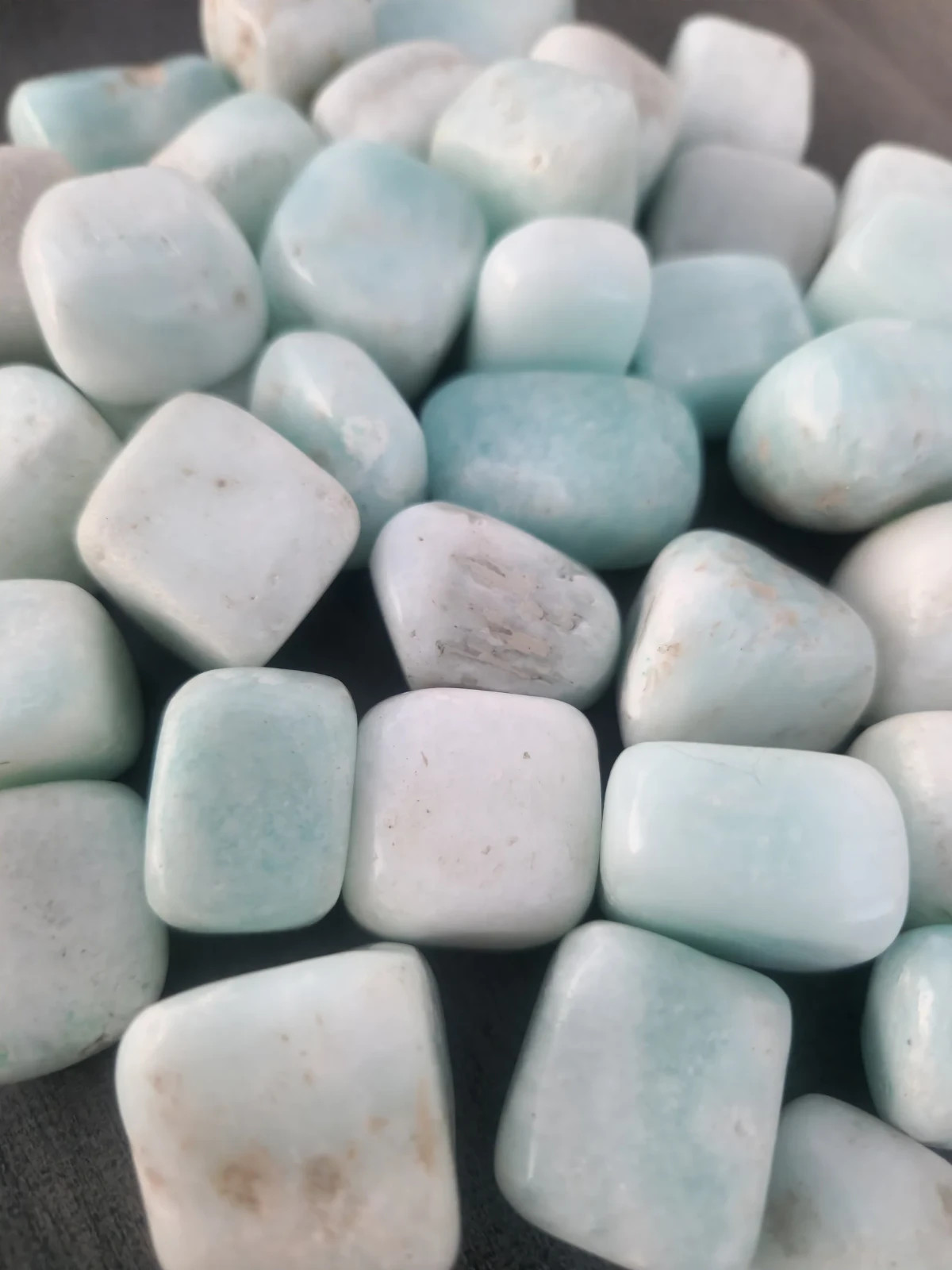 Amazonite Tumbled – Light Green Natural Stone – 1/2 kg bag