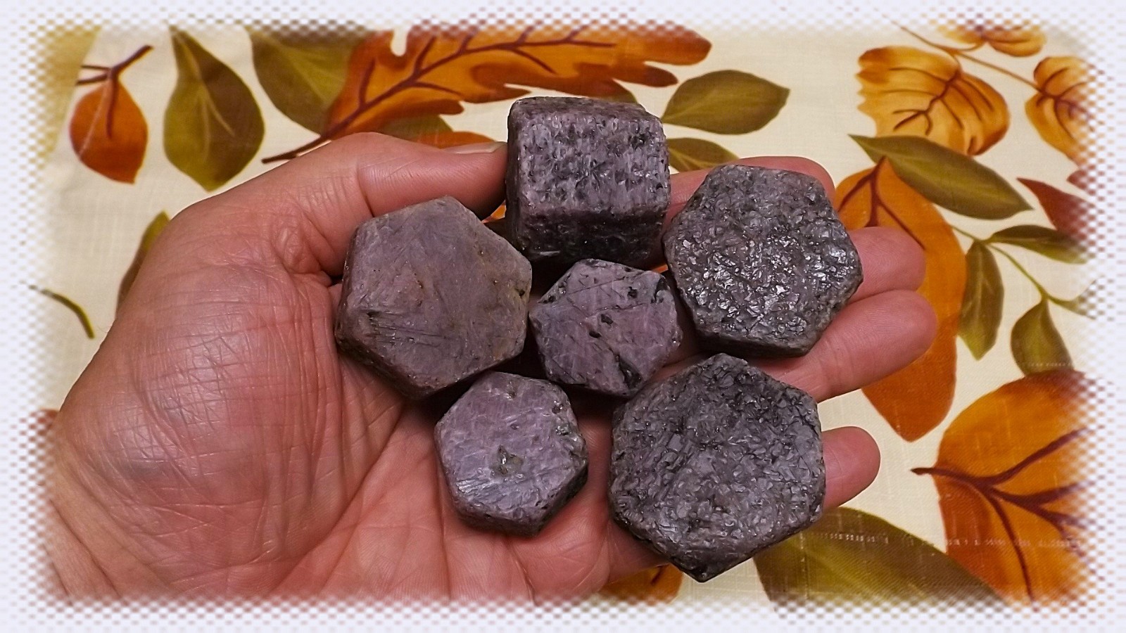 Hexagonal Large Red Ruby Rough Corundom Crystal (Free Shippinng)