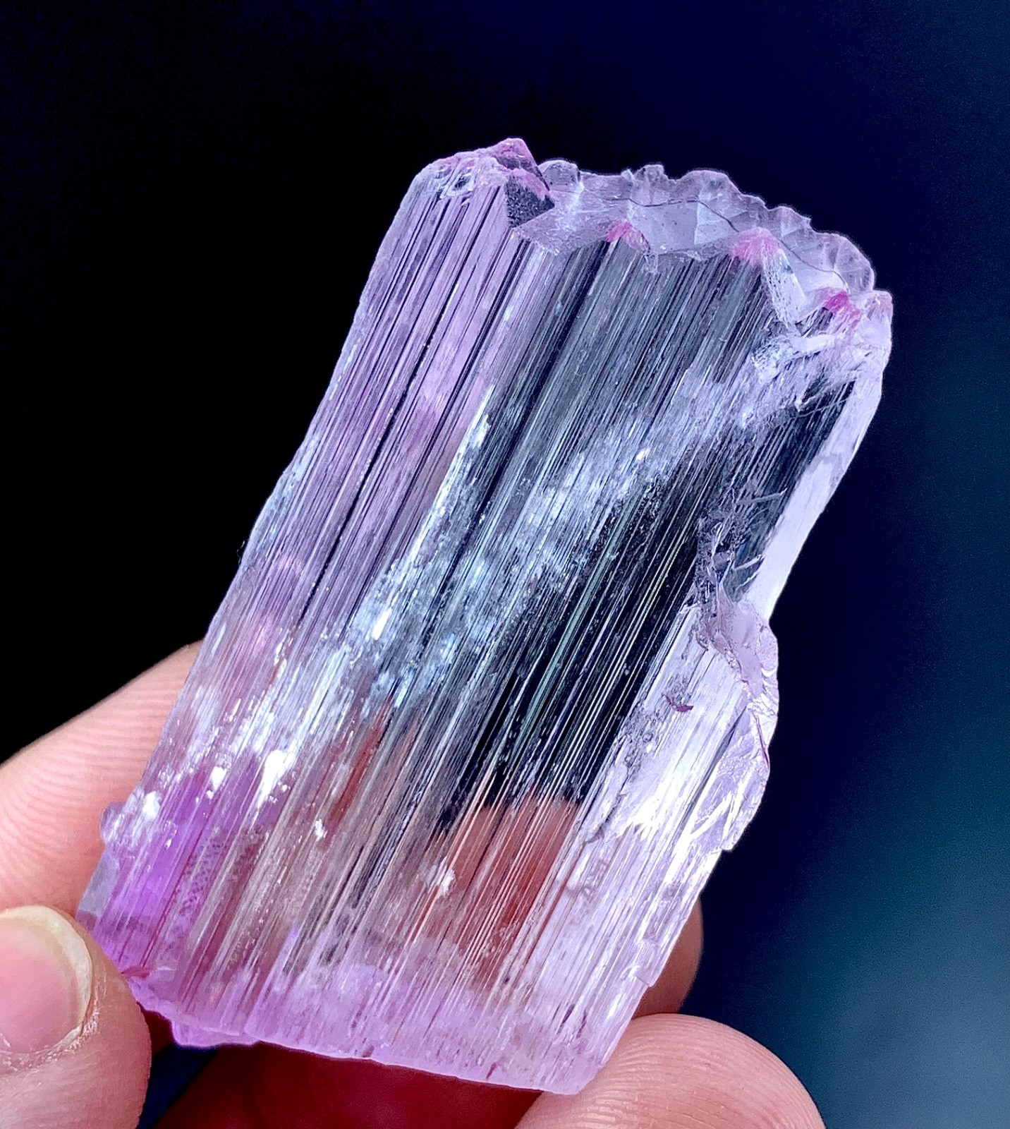 121 CTs Beautiful Natural Pink Kunzite Crystal specimen from Afghanistan