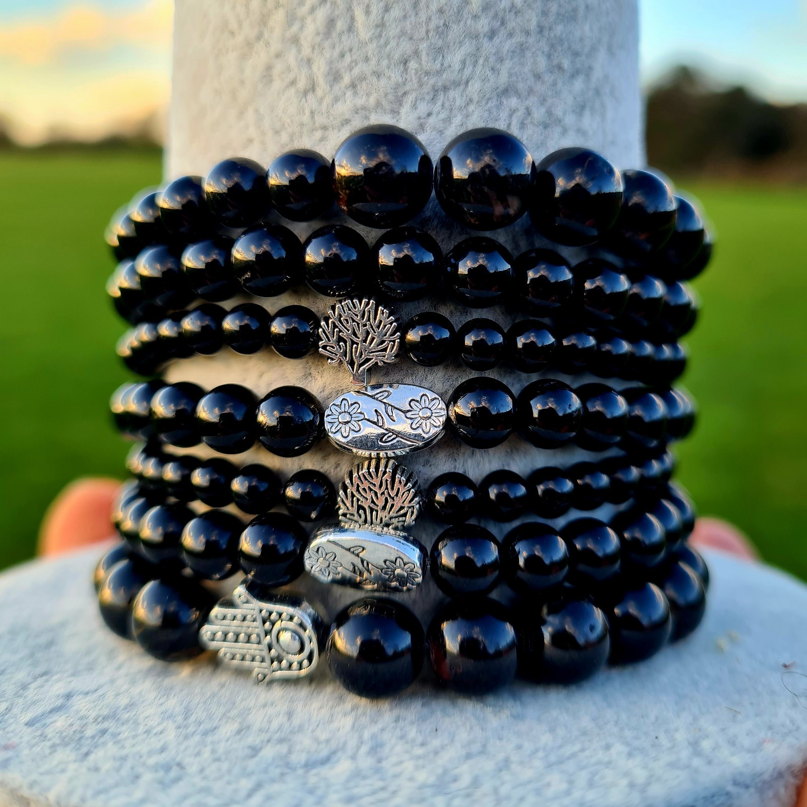 Black Tourmaline Crystal Bracelet – protection, grounding, removing negativity