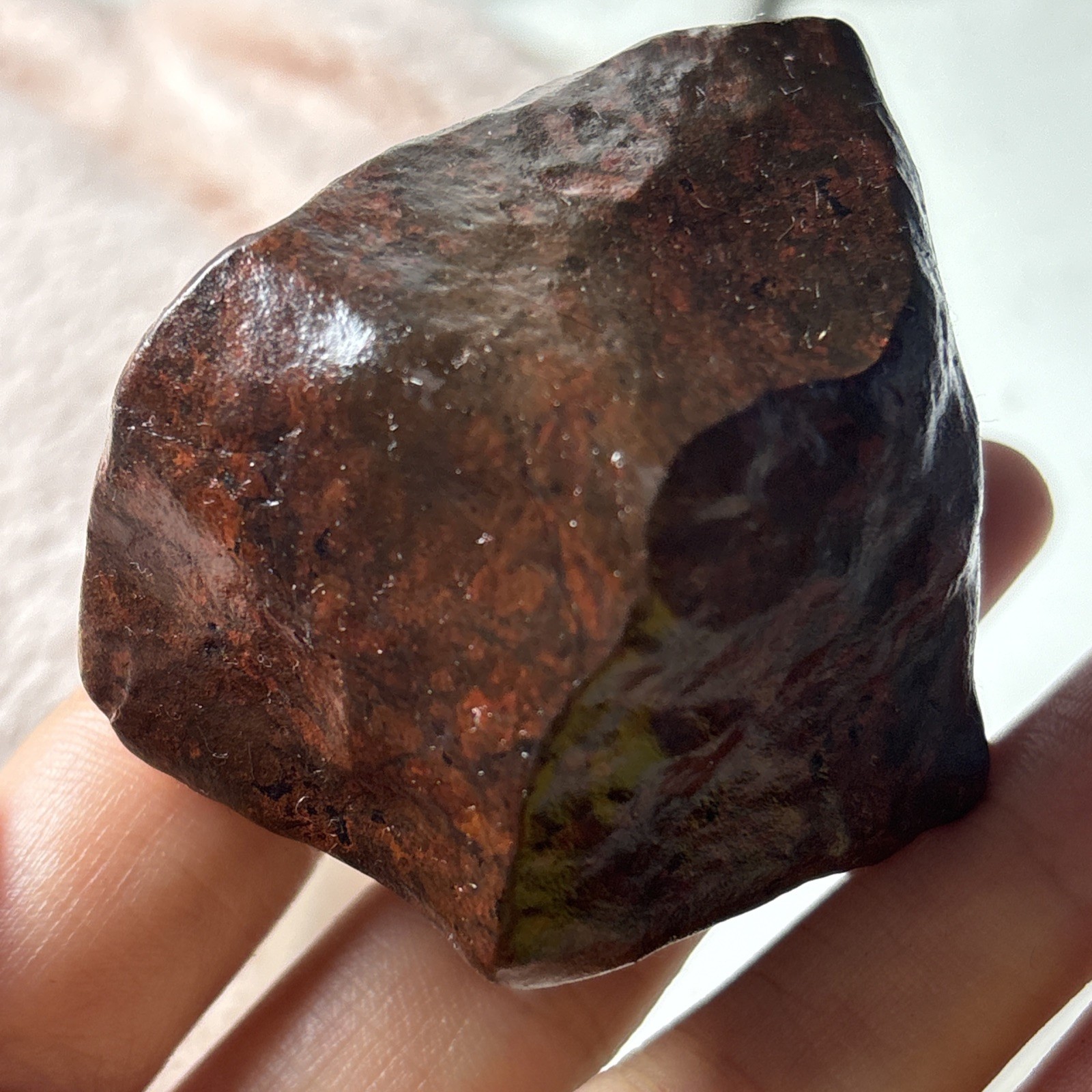 123g Natural Iddingsite meteorite specimen raw stone from China a31