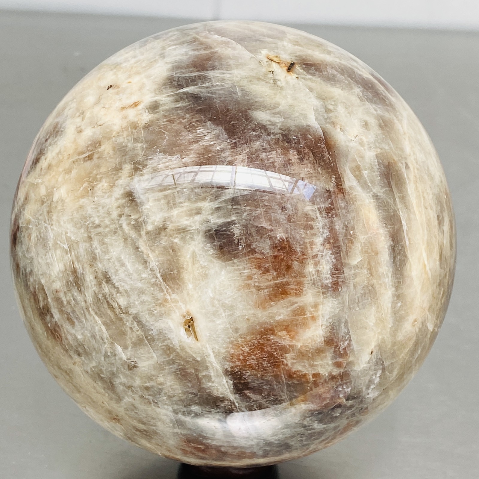 Natural Gray moonstone sphere quartz Crystal ball Healing 3160G (6.96LB)
