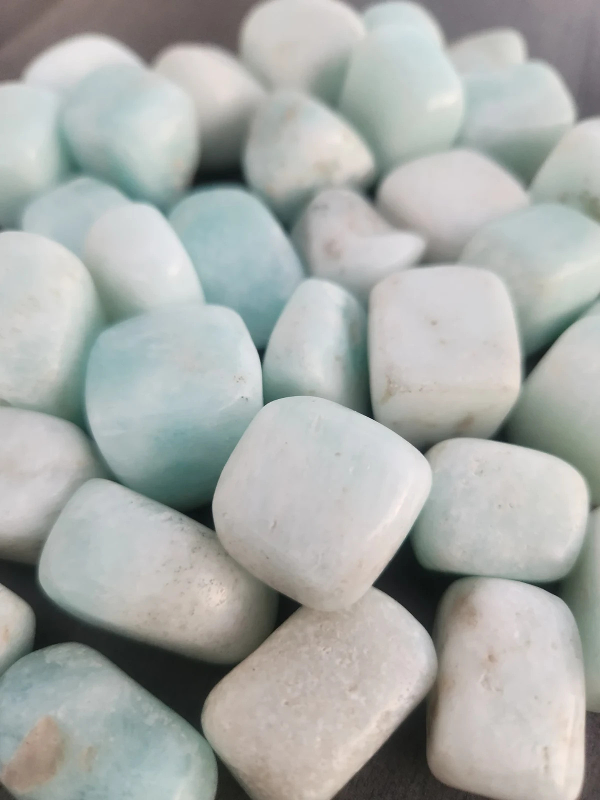 Amazonite Tumbled – Light Green Natural Stone – 1/2 kg bag