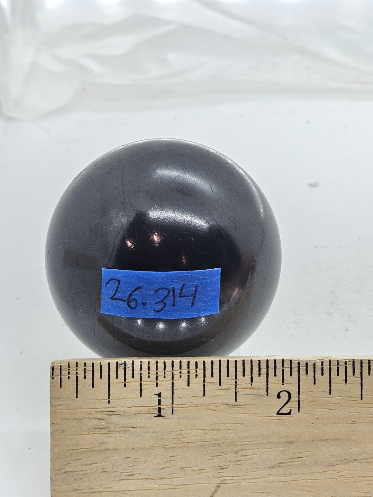 Polished Shungite Sphere – Genuine Carbon Rich Stone for EMF Protection