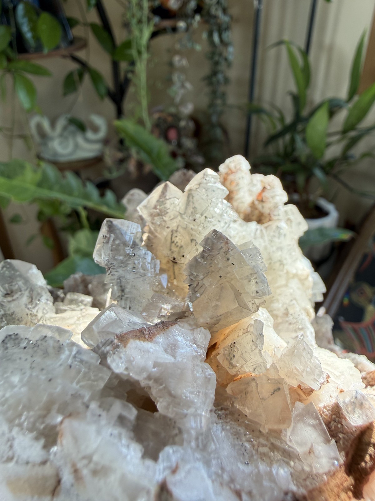 Pagoda Calcite Cluster w/Pyrite – Hubei Province, China – 2.339 lbs