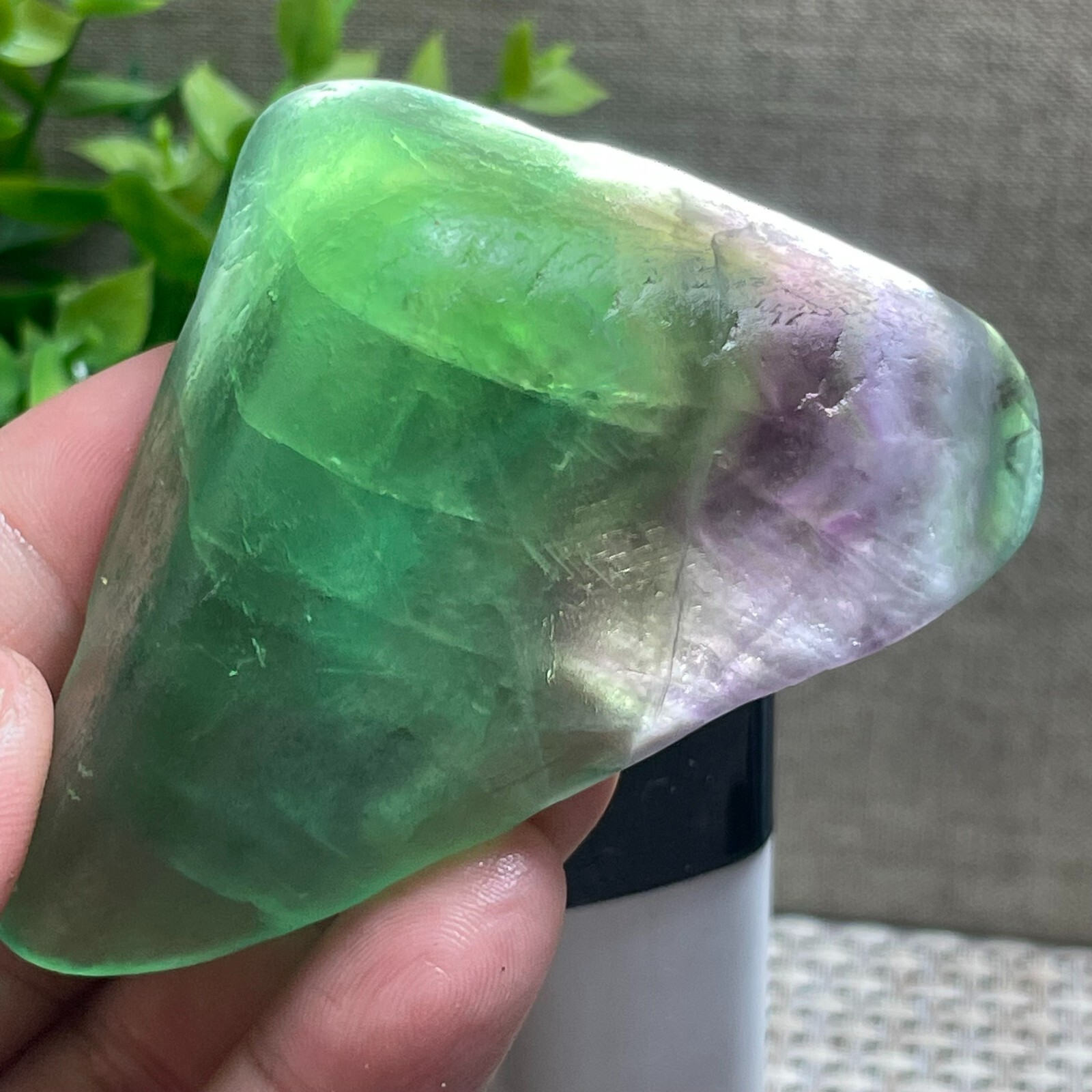 Healing Fluorite Crystals – rainbow – Polished / rough Natural Gemstone 127gAP33
