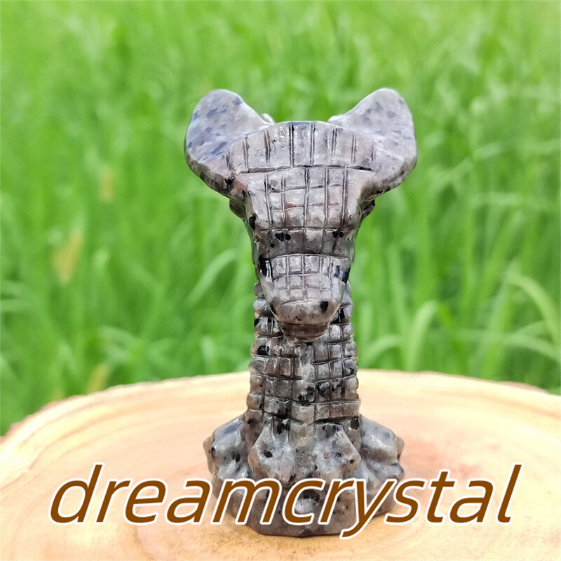 3″ Natural Yooperlite Dragon Skull Carved Quartz Crystal Reiki Energy Skull 1pc