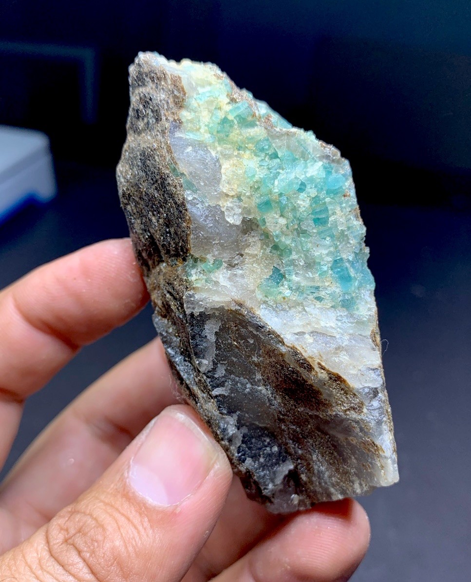Emerald Crystals Cluster On Mica Matrix Specimen, Collection Grade, Anniversary