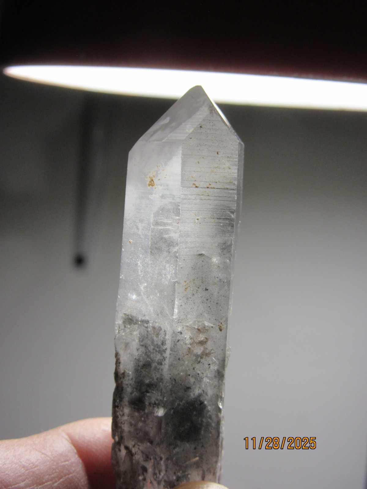 Blue Phantom Quartz 2 3/4 Inch Point Mt. Ida Arkansas Collectible BPQPMIA-2.75