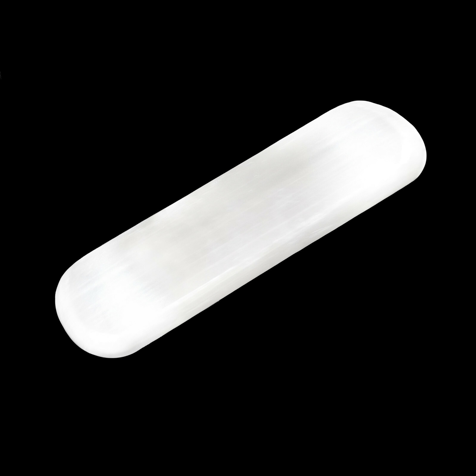 XL Polished Selenite “Charging” Plate ” Flat Natural Wand Crystal Display Plate