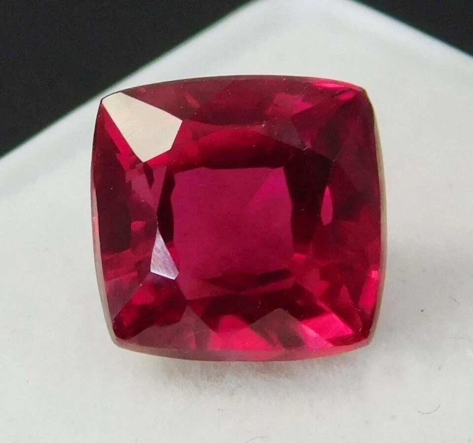 10.40 Ct Certified Natural Cushion Cut Blood Pigeon Red Ruby Loose Gemstone