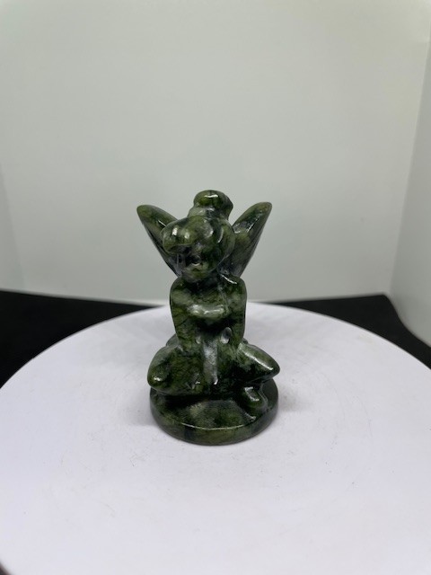 Serpentine Jade Tinker Bell Carving – Crystal