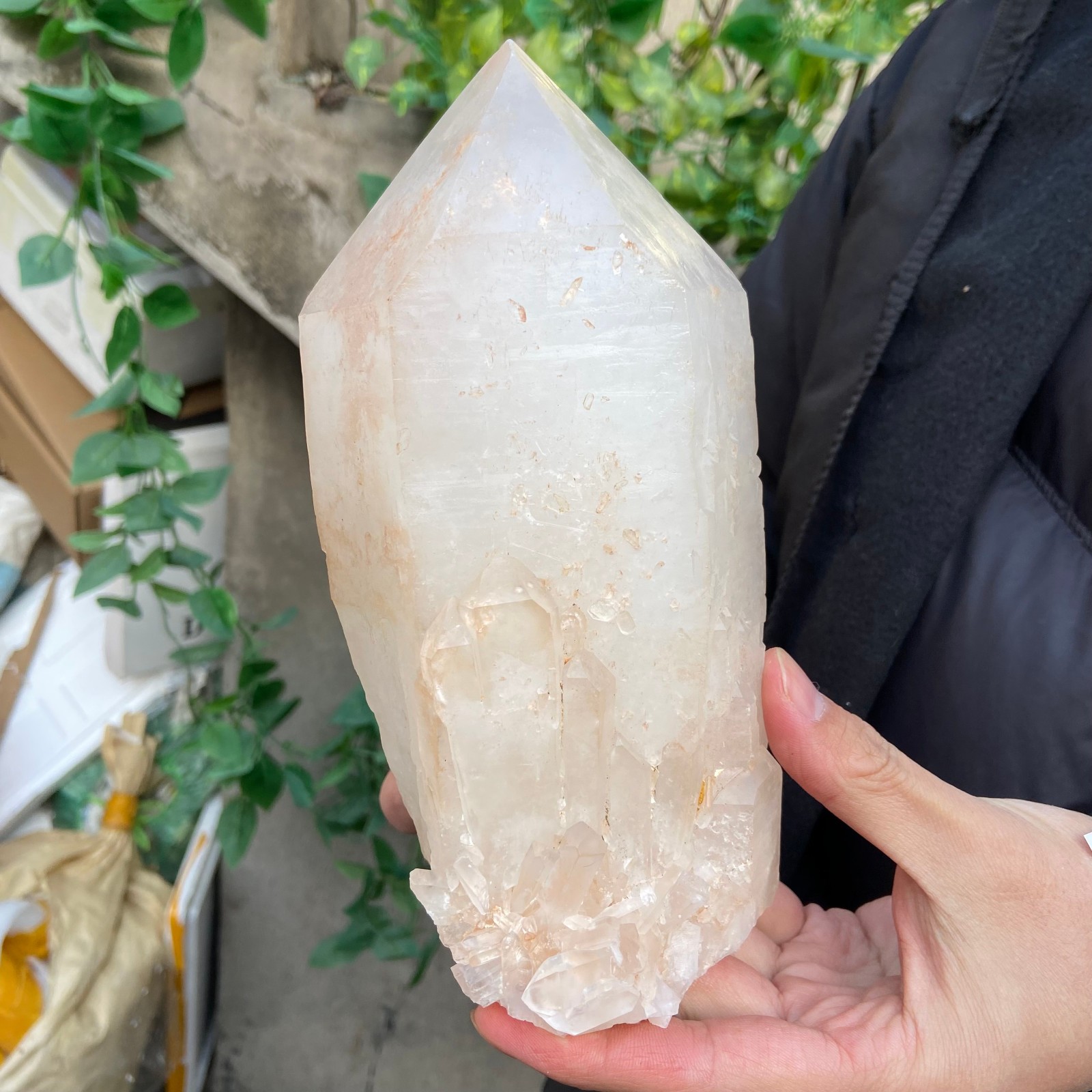 5lb Natural Clear White Quartz Crystal point Rough Healing Specimen