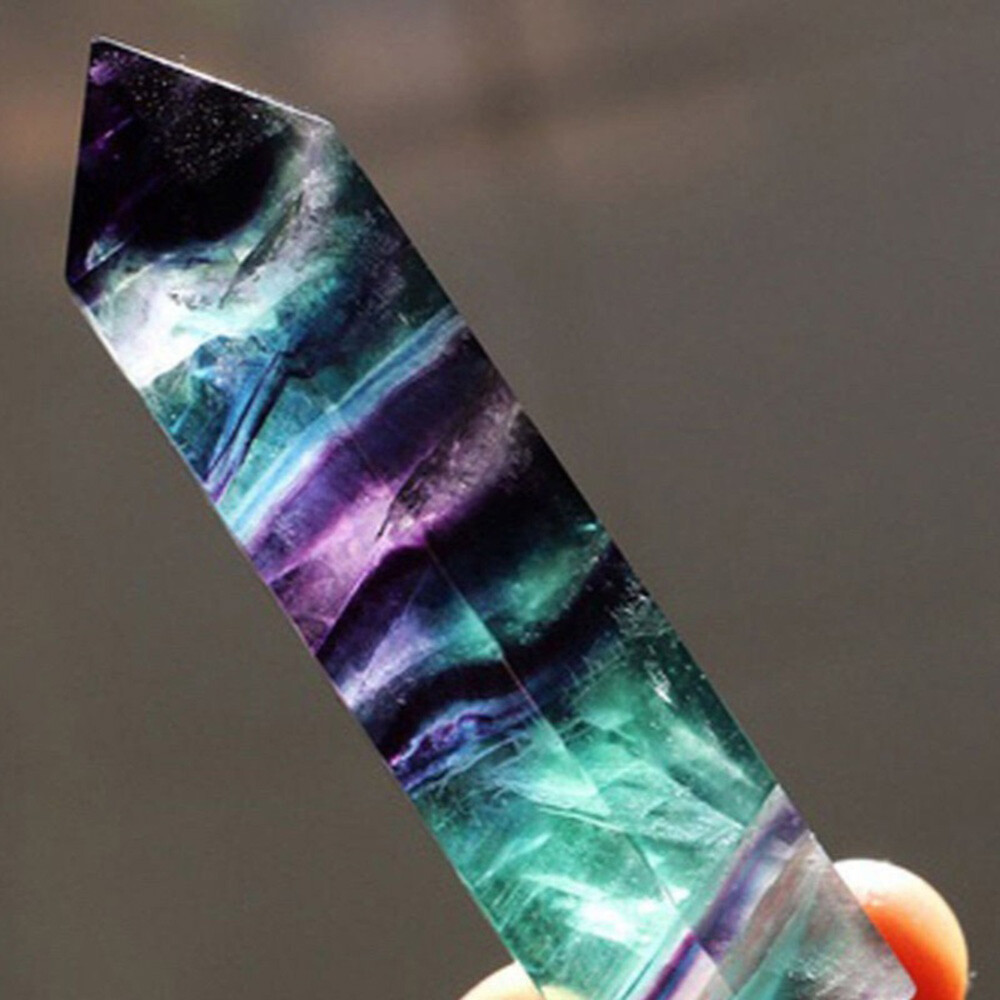 5/10PACK 4-5cm Natural Rock Fluorite Quartz Crystal Stone Point Healing Obelisk