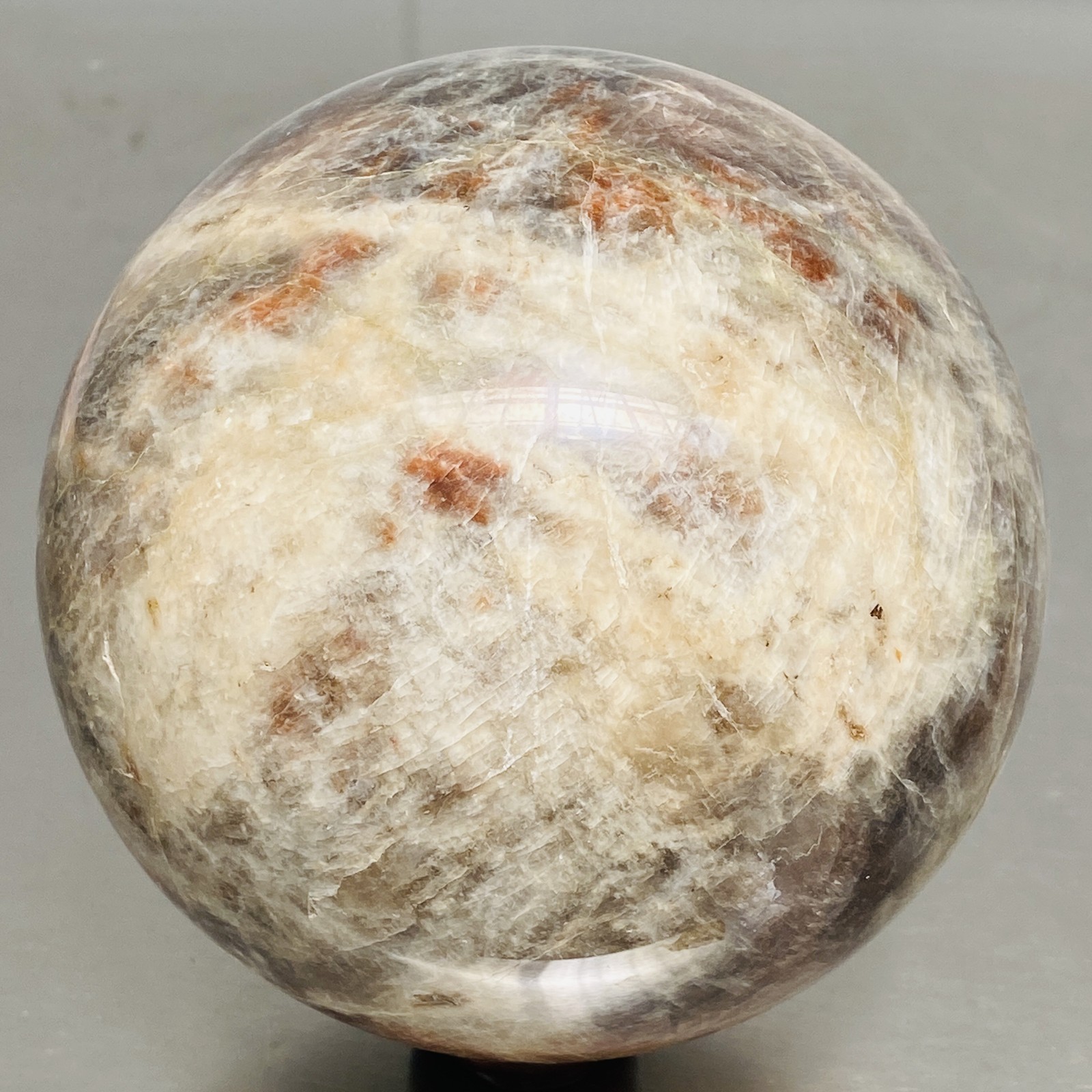 Natural Gray moonstone sphere quartz Crystal ball Healing 3160G (6.96LB)