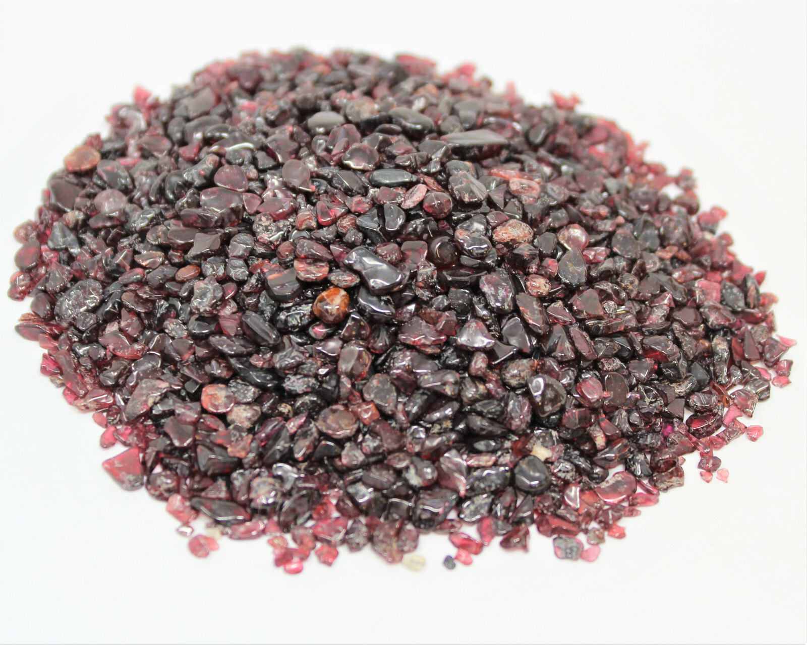 Garnet Semi Tumbled Gemstone Mini Chips 5 – 7 mm, ‘A’ Grade Wholesale Bulk Lots