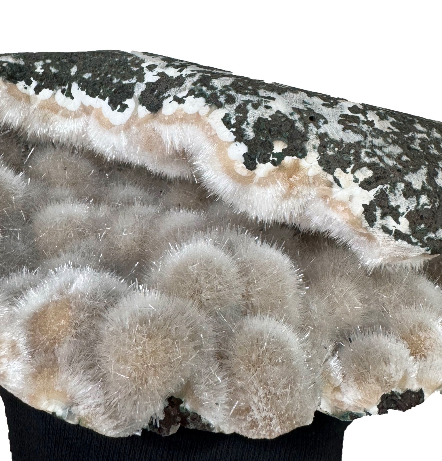 Beautiful Mesolite Geode Rocks, Crystals And Mineral Specimens