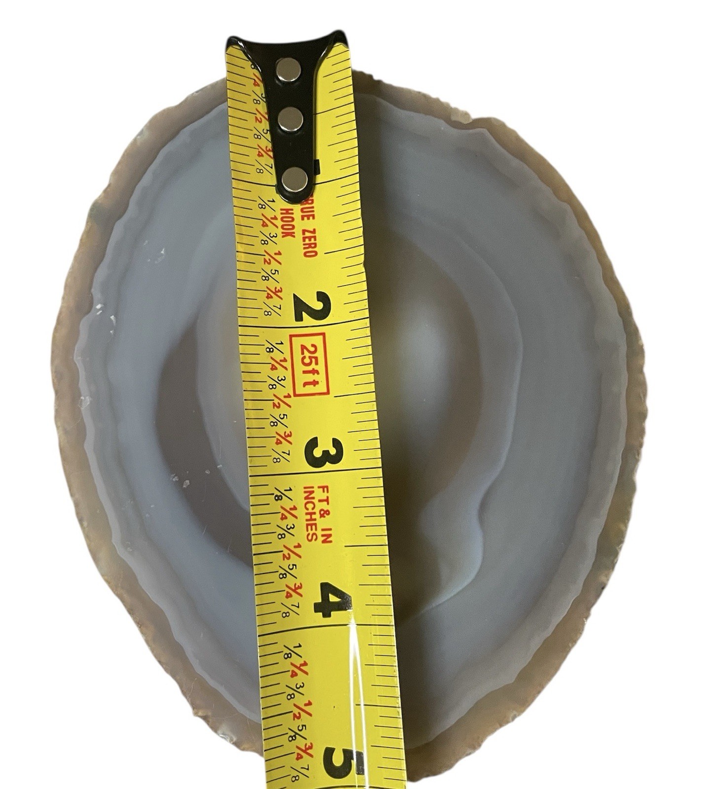 Blue Agate Geode Slice Size 3 Coaster Size