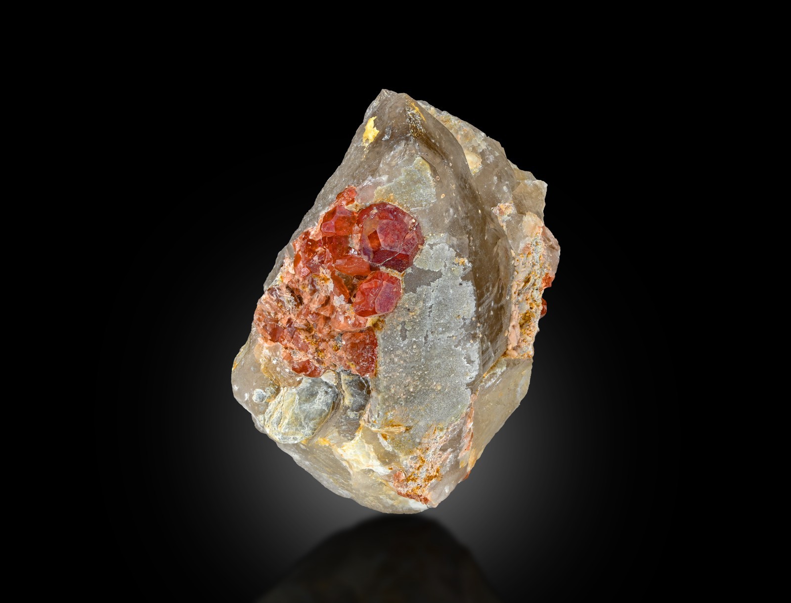 5.5cm Spessartine Garnet on Quartz • Natural Mineral Specimen • Gilgit Pakistan