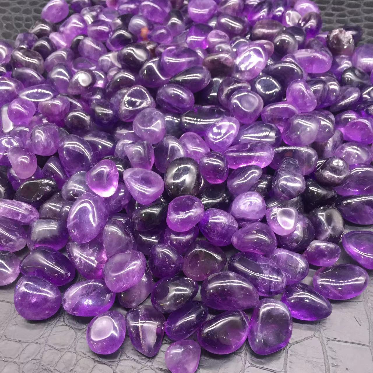100g Natural Amethyst Quartz Crystal Tumbled Stone Healing Decorate 20-45pcs