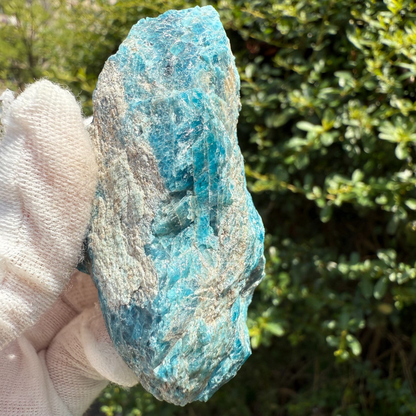 133g Natural Blue Apatite Raw Stone Specimen Crystal Mineral Healing