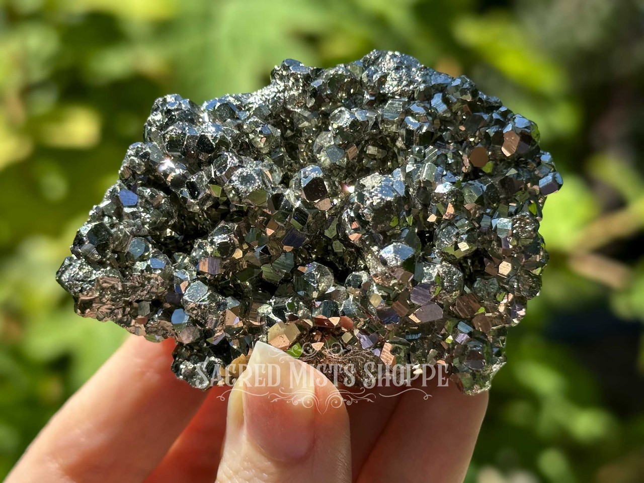 Peruvian Pyrite Natural Cluster Large Premium Grade for Grounding, Protection, M