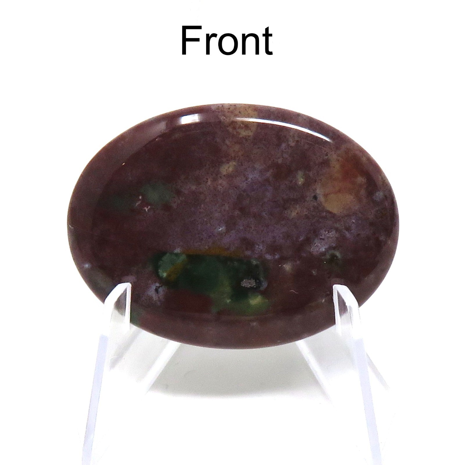 Red Indian Agate Worry Stone #1234- 40mmX30mm or 1.5″x 1″ – 6mm Thick – Pocket