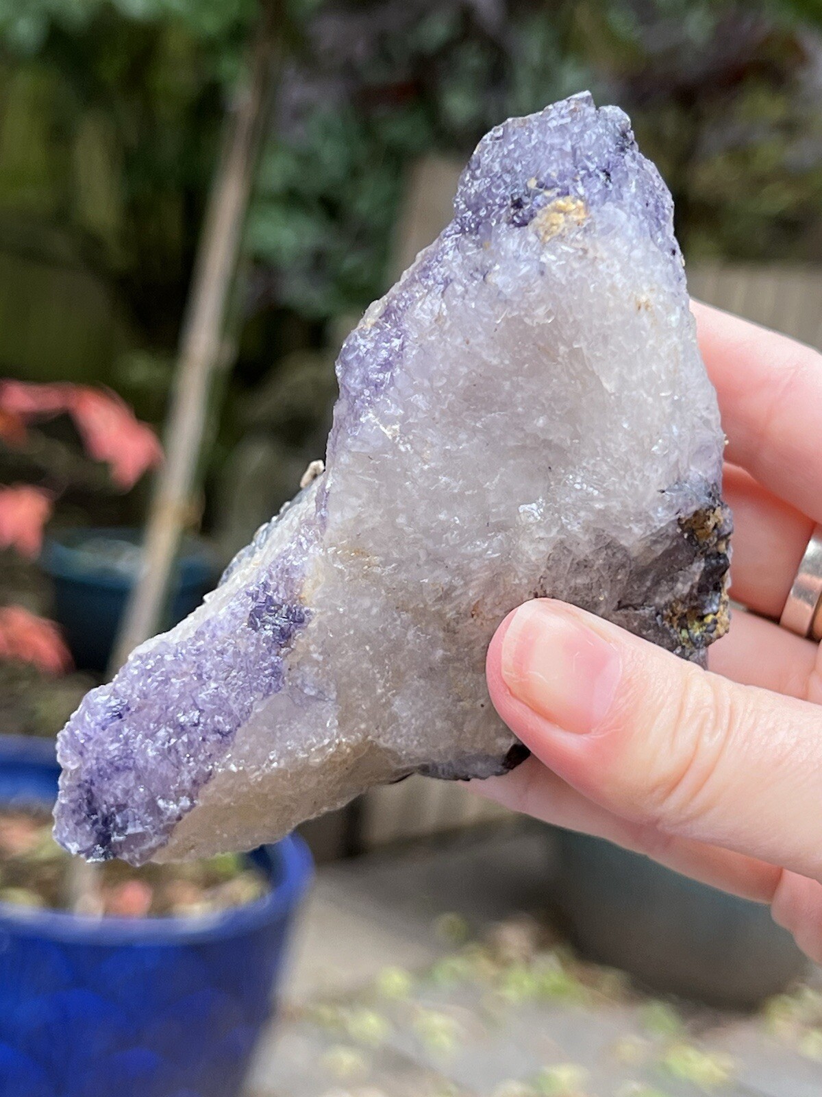 Blue John Fluorite Mineral Specimen United Kingdom 400g 15
