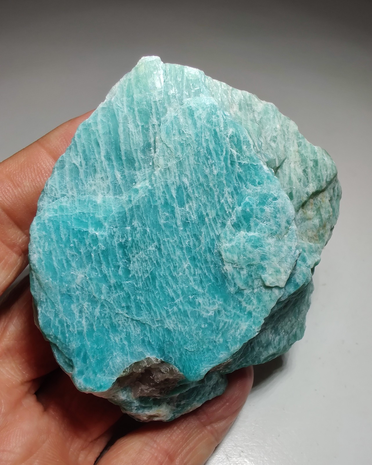Amazonite with incrdible color. Antananarivo, Madagascar. 268 grams.