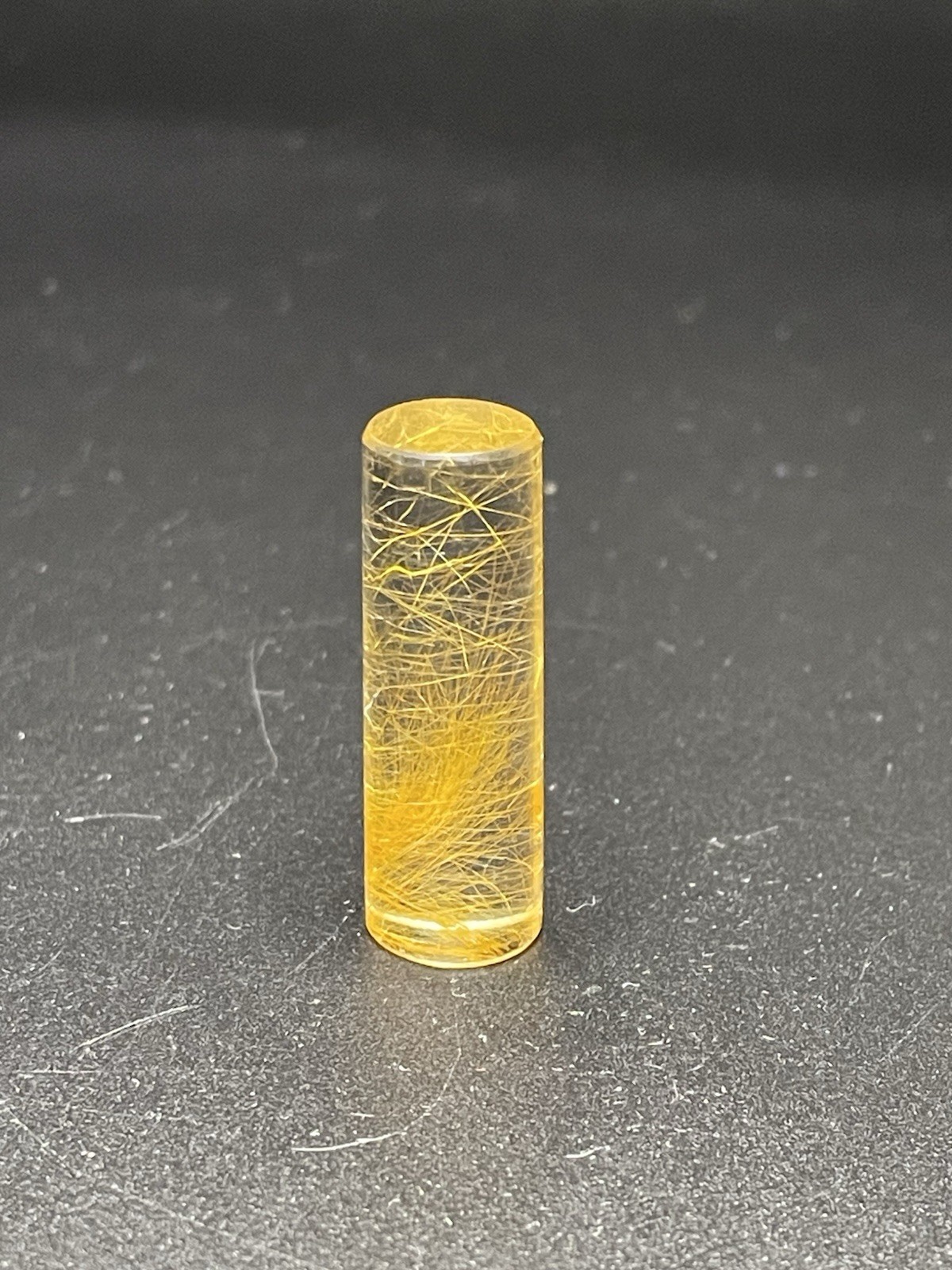 ( 7.5g ) 33*10 mm Natural Gold Rutilated Quartz Titanium Crystal AAAAA