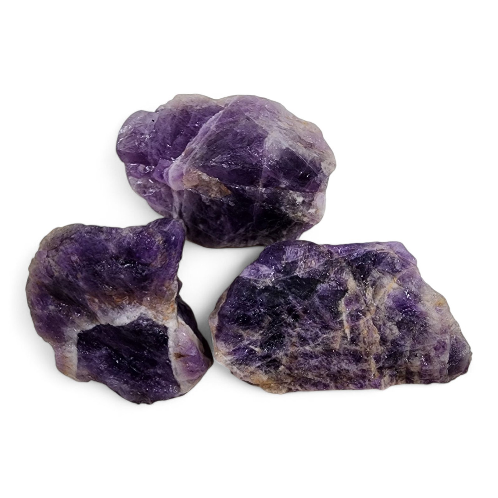 Amethyst Dark Crystal Rough Pieces Brazil 208.2 grams