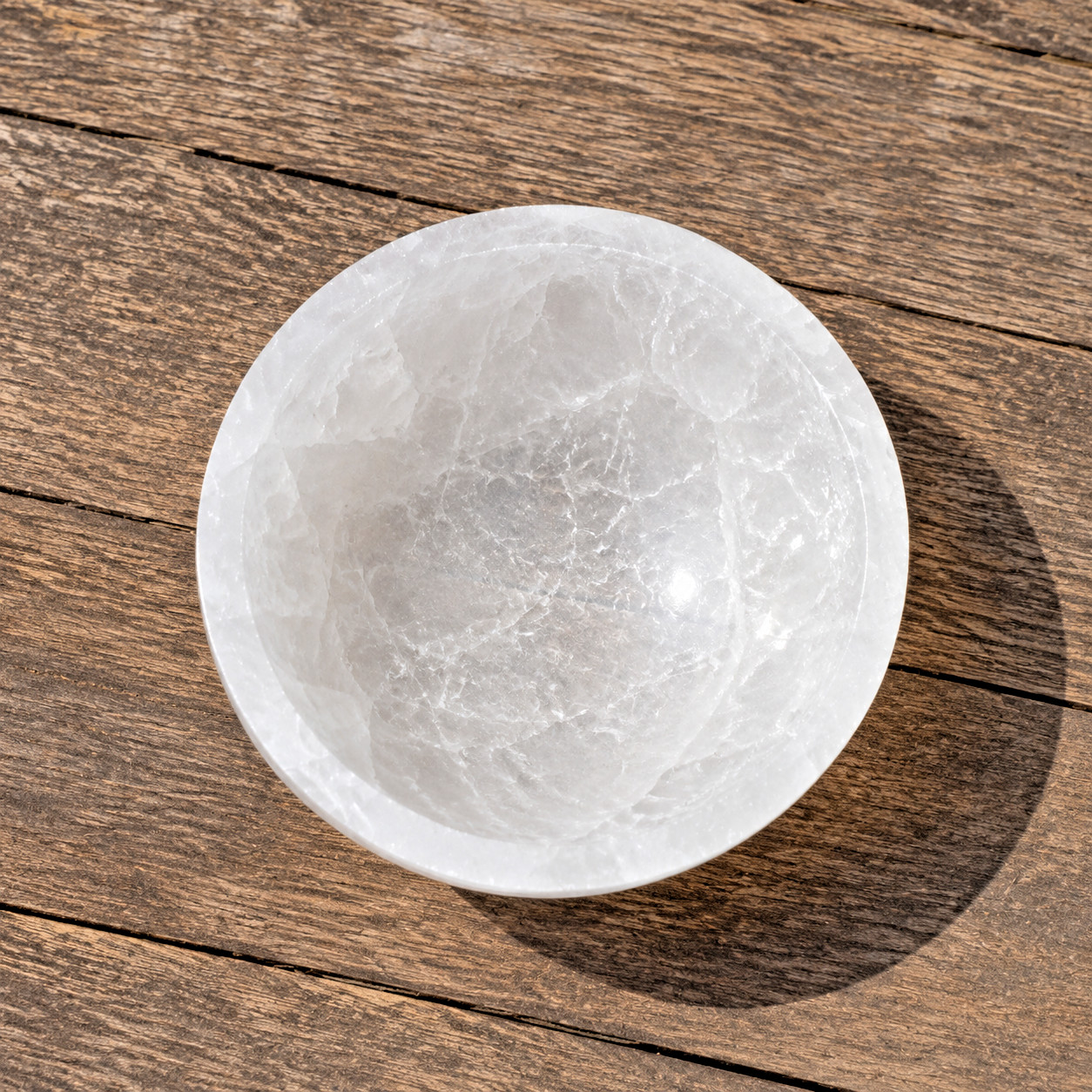 Natural Selenite Bowl Crystal 3″ Cleansing Charging Plate Reiki Healing Stone