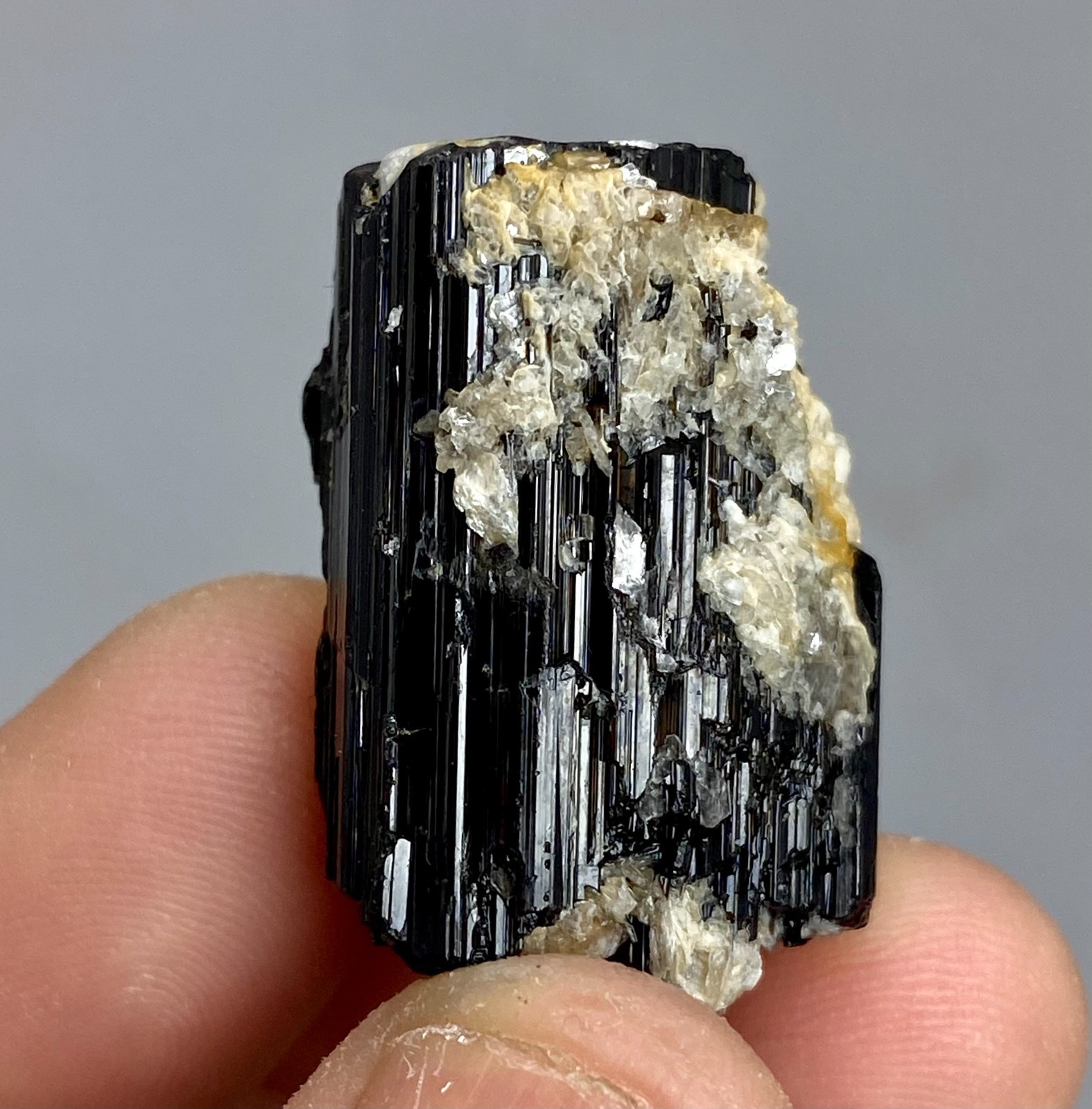 102 Carat UNIQUE Natural Black TOURMALINE With Mica Crystal from PAKISTAN