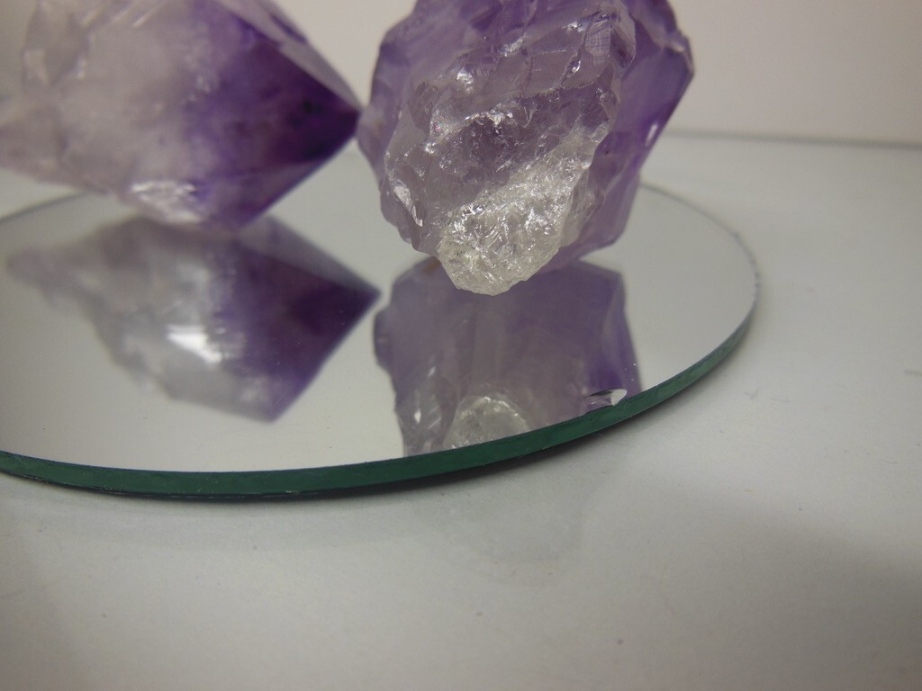 Large Amethyst Points / 2 inch / 4.4 ounces total / The two shown / Details