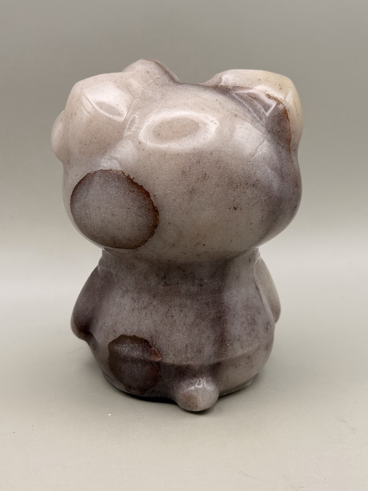 3 Inch Agate Hello Kitty Carving Natural Crystal Gemstone Adorable