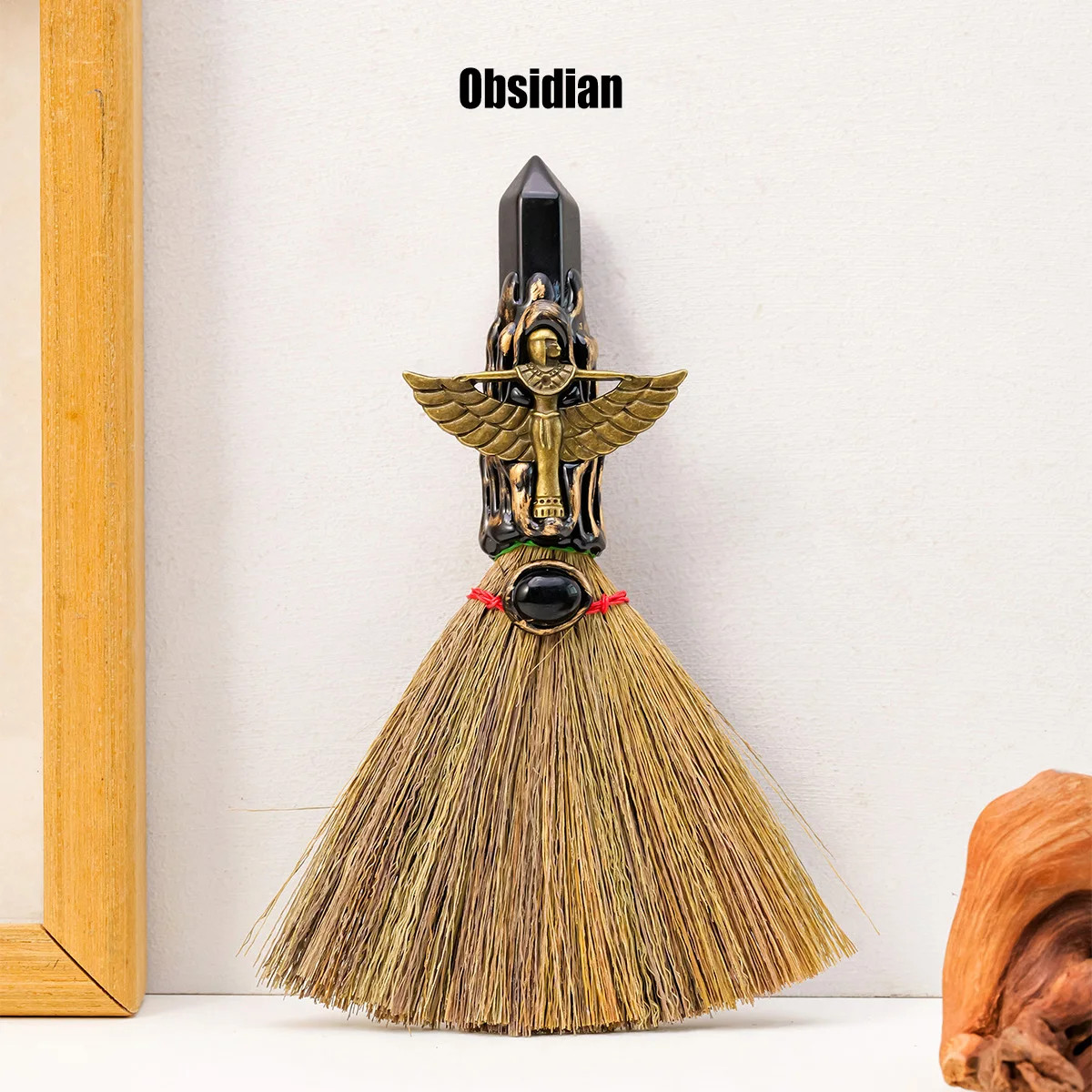 Natural Amethyst Crystal Single Pointed Magic Broom Purifying Energy Home Gift