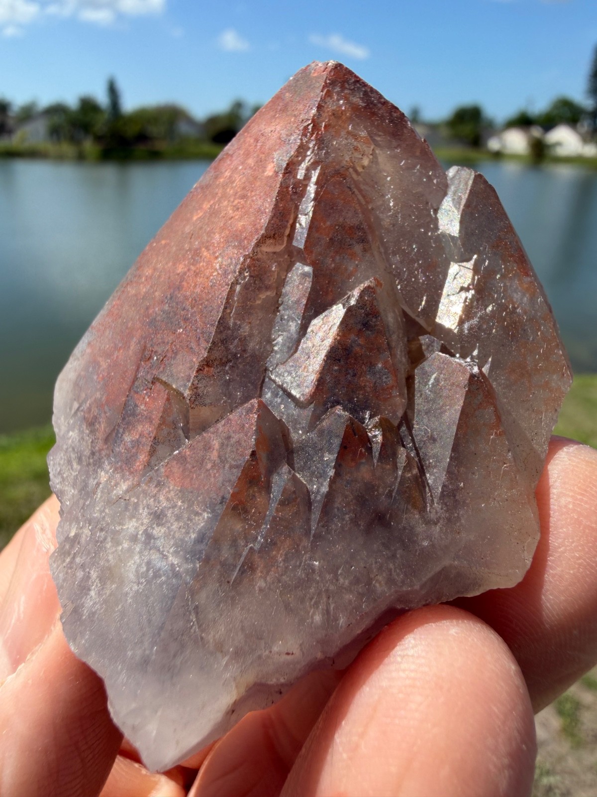 Auralite 23 Crystal Multi record keepers and Phantom from Canada 106 grams 2.25″
