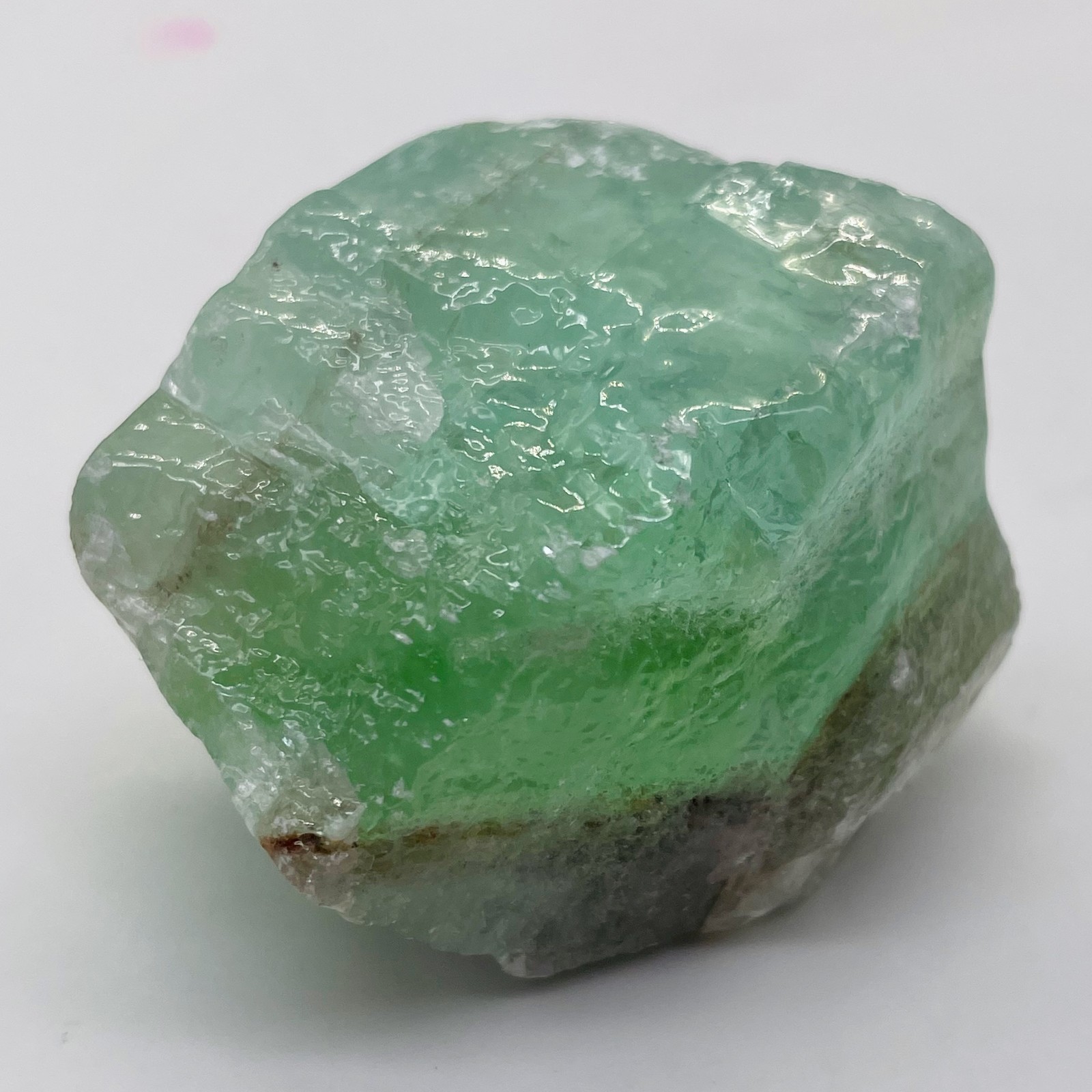 Calcite 69g Rectangular Display Crystal | 45x31x31mm| Green| 1 Display Specimen|