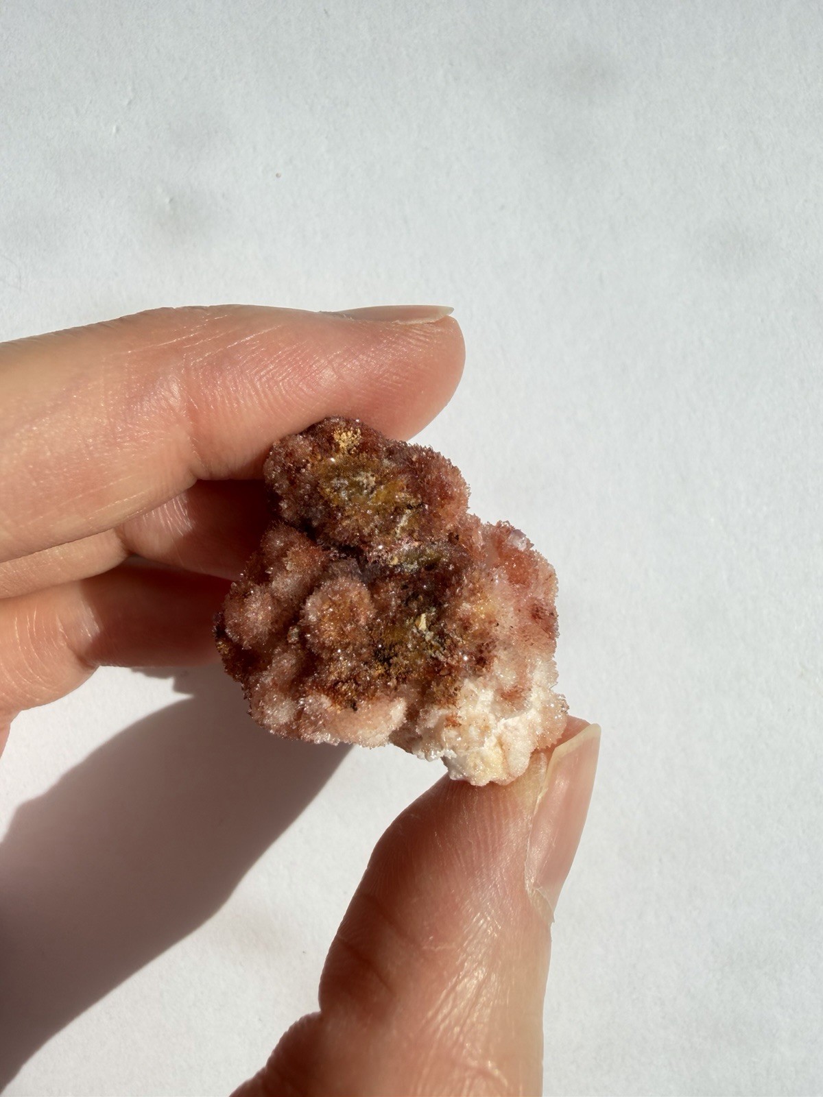 Set Of 3 Specimens: 2 Colorful Popcorn Selenite Gypsum and 1 Creedite from China