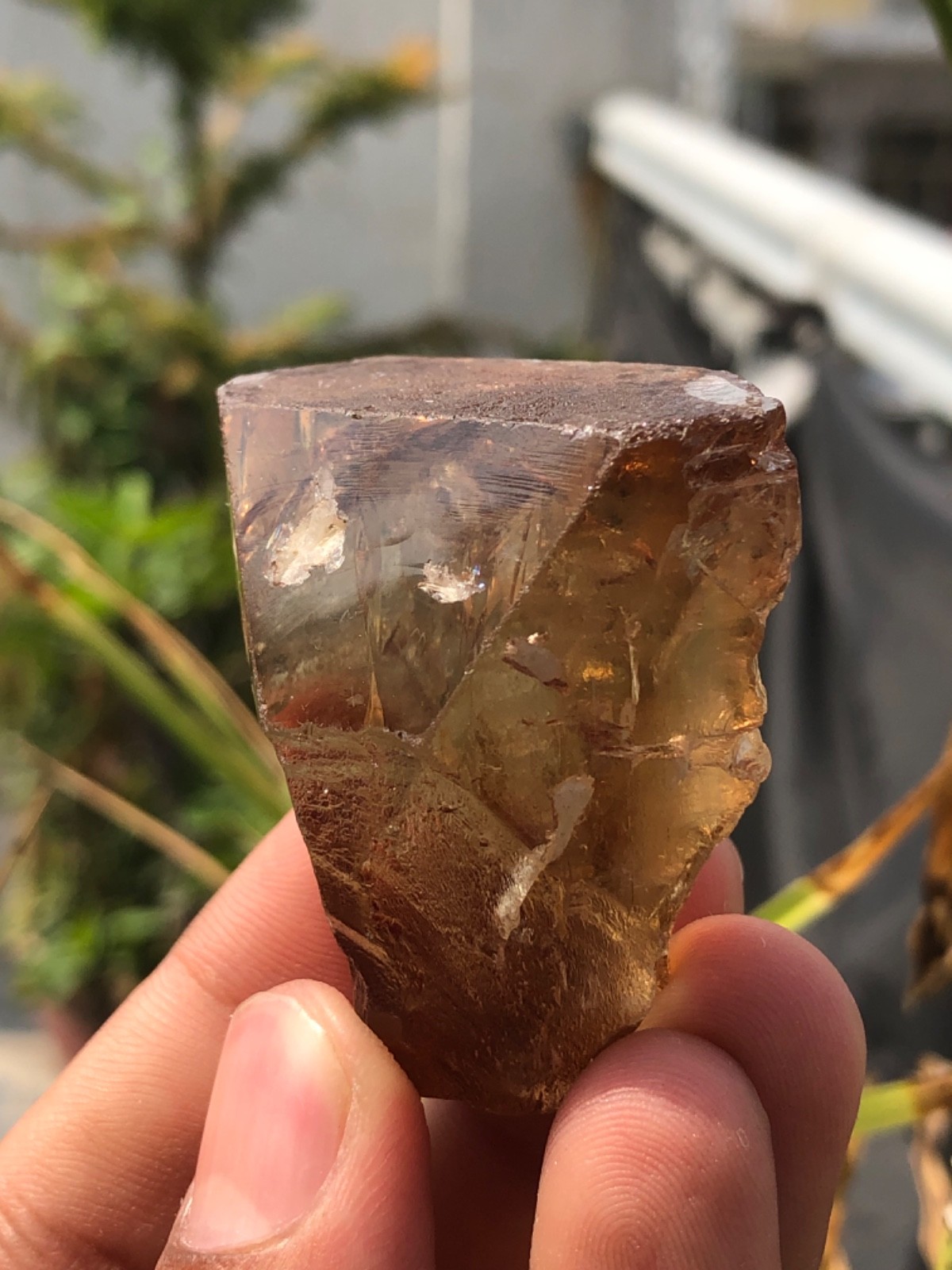 142 Grams Heated terminated topaz Crystal from skardu paksitan