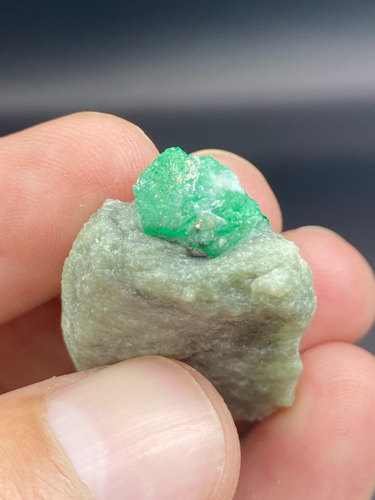 Green Emerald Crystal with Feldspar combine Specimen , Raw minerals