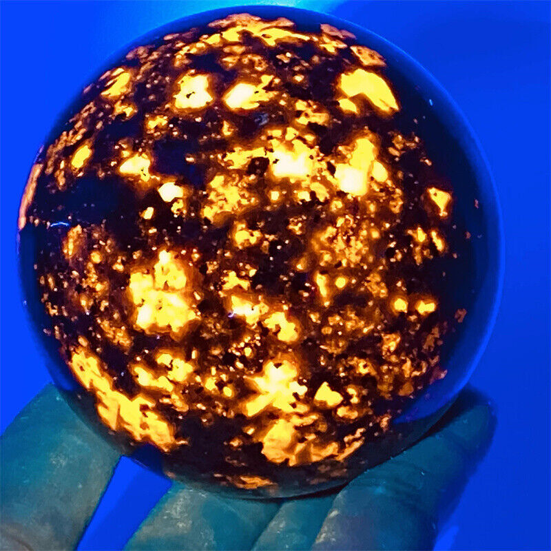 1pc Natural Yooperlite Ball Quartz Crystal 50mm+ Sphere Gem Mineral Healing