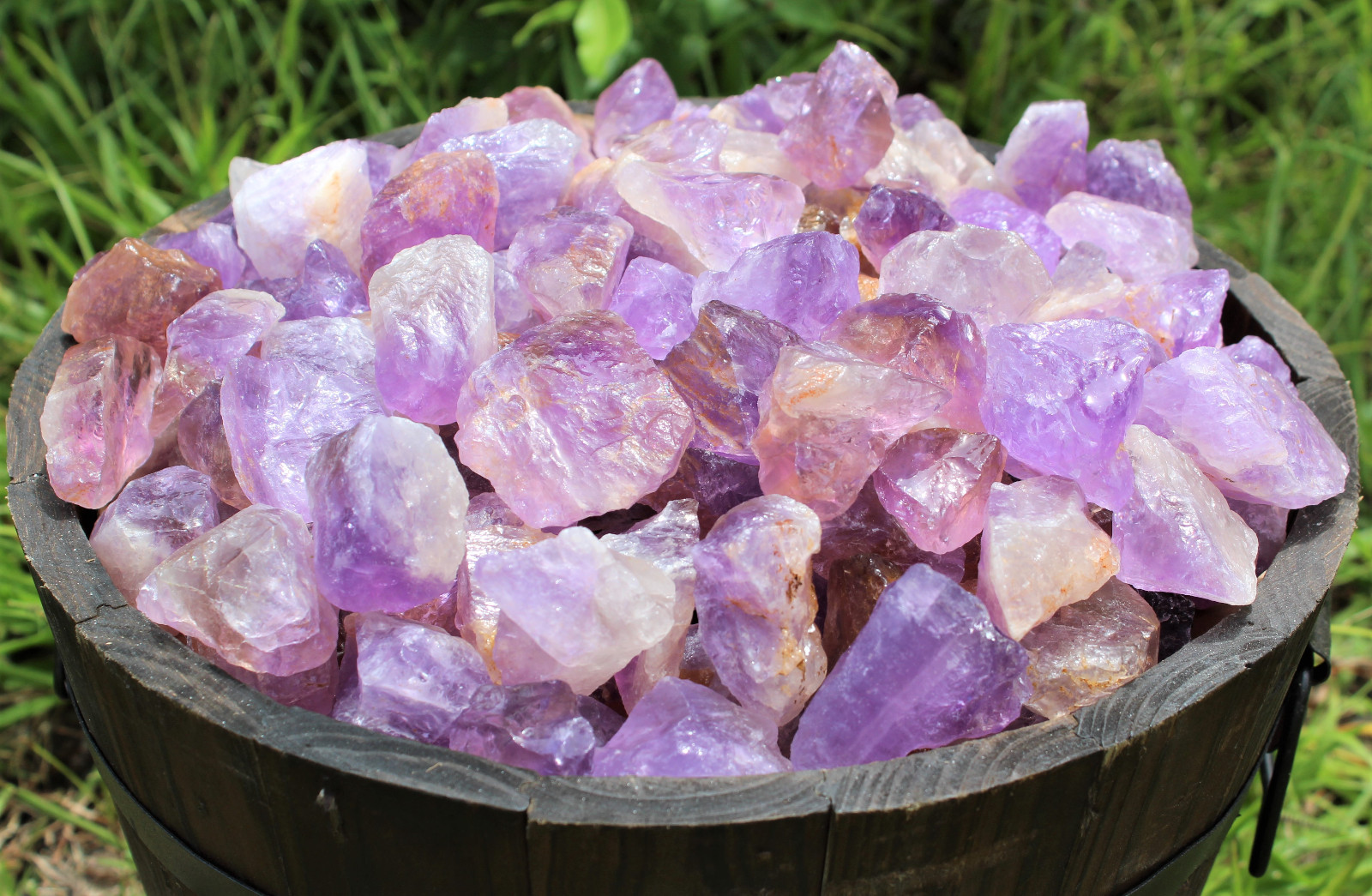 1 lb Bulk Lot Rough Natural Amethyst (Brazil) Premium Grade Rocks Stone Tumbling